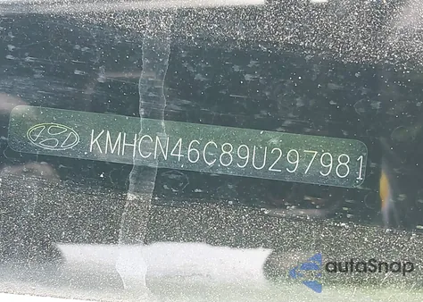 2009 Hyundai Accent Gls z USA, uszkodzony, nr VIN KMHCN46C89U297981